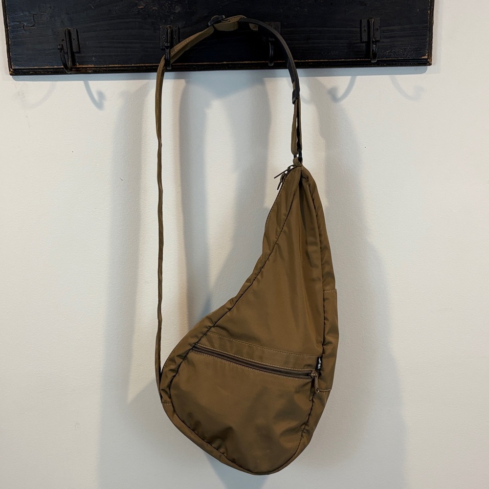 Ameribag Brown Nylon Healthy Sling Backpack